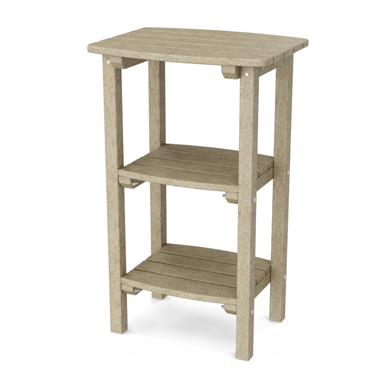 Table d'appoint Classic à 3 tablettes, Bois patiné