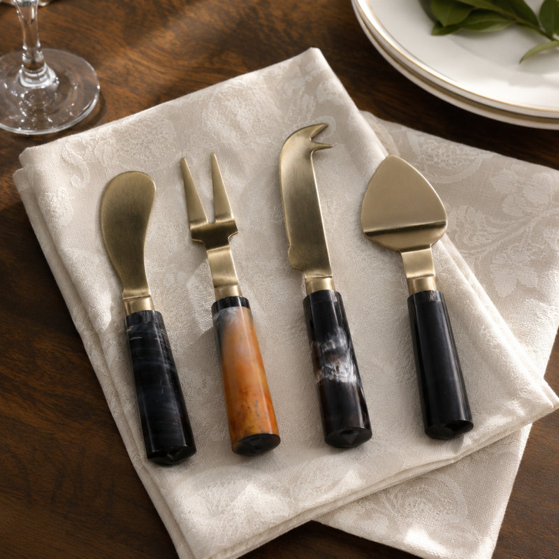 Ensemble d'ustensiles Modern Cheese en acier pour boîte de cuisine et table à manger