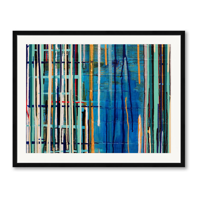 «Bright Roads» par Kari Souders - impression, Papier avec cadre noir, H 24 po x l 30 po
