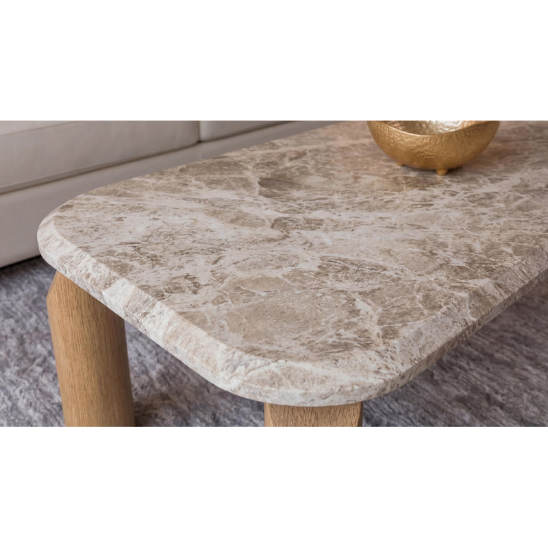 Vienna Marble Cocktail Table, Natural, Light Emperador