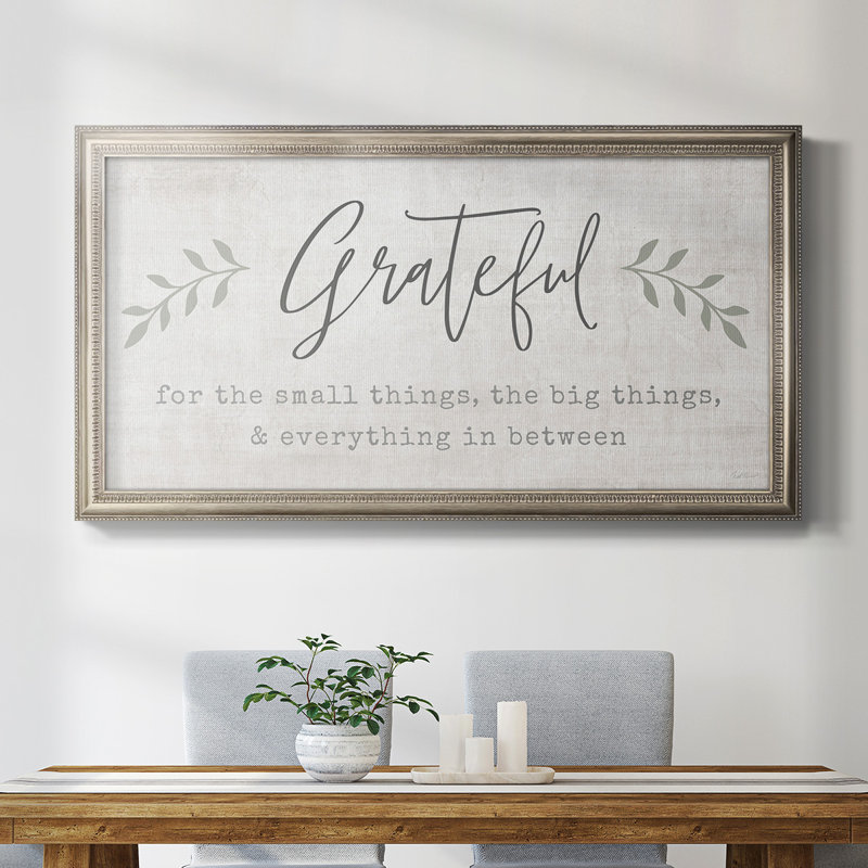 «Harnage Grateful For Everything», reproduction d'un seul cadre photo sur toile, H 25 po x l 45 po x P 2,5 po
