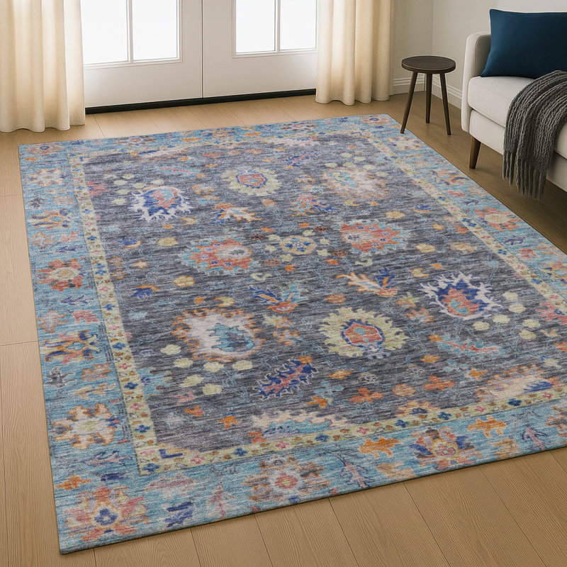 Tapis lavable à la machine de qualité supérieure Mayfield AMF2104, Gris, 10 pi x 14 pi