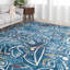 Tapis bleu tissé à la machine Sportsglyphs-124237660