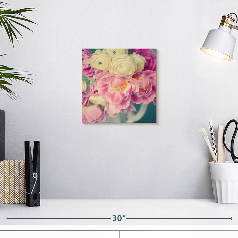 Harnek Blushing Blooms II, 10" H x 10" W