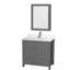 Sheffield 36" Freestanding Single Bathroom Vanity with Quartz Top with Medicine Cabinet-2059480130-2059506725-2059506745