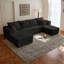 Canapé modulaire 133,86 po avec 1 repose-pieds Cloud, canapé rembourré moderne, canapé en U confortable pour le salon, canapé d'angle à assise profonde, aucun assemblage requis-192245126