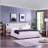 King Size Storage Velvet Upholstered Hydraulic Platform Bed with 2 Shelves, 2 Reading Lamps and USB Port, Beige-2028014783