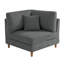 Fauteuil rembourré en velours côtelé gris Seemab-1882476934