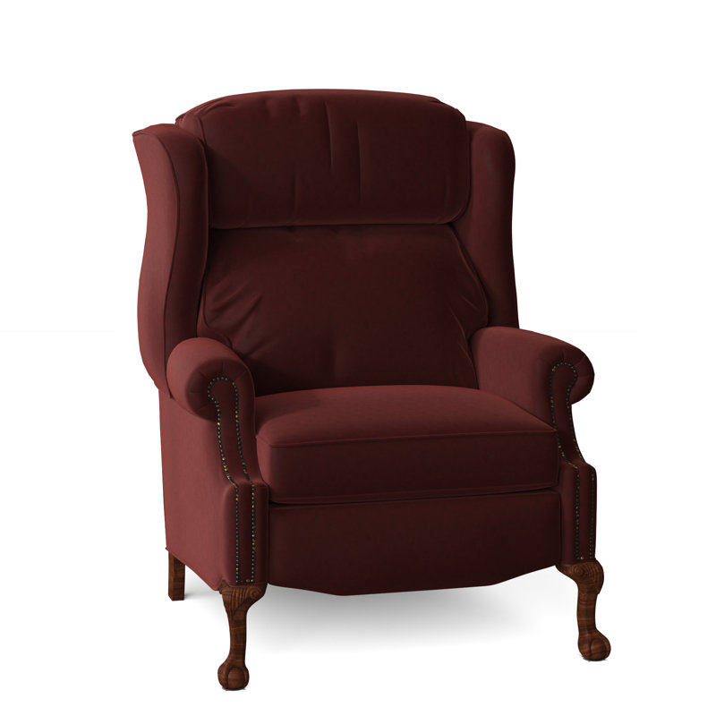 Fauteuil inclinable en cuir Maxwell, Cuir véritable Fumo Aline, Plantation, Manuel