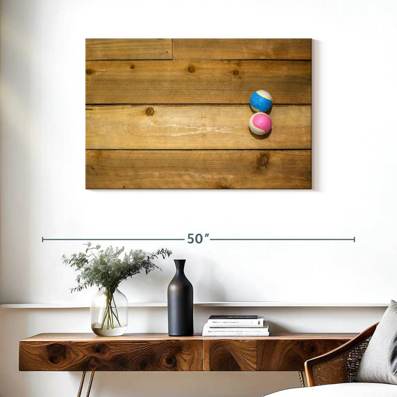 Balles de tennis, H 24 po x l 36 po