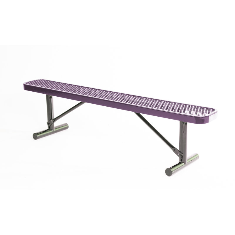 Banc COATEDOUTDOORFURNITURE, violet, extensible, 1,83 m, sans dossier, portable, Mauve