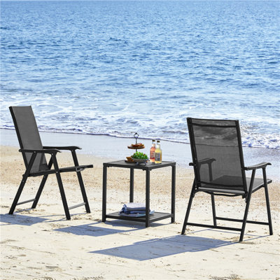 Foldable Outdoor Patio Dining Armchair