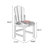 Brown Solid back side Chair(Set of 2)