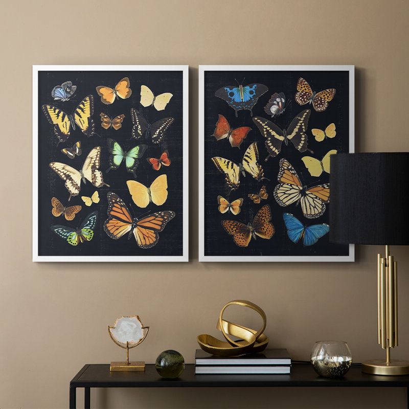 Collectionner Flutter III - reproduction encadrée de qualité supérieure - prête à être accrochée - aucun clou requis - aucun clou requis