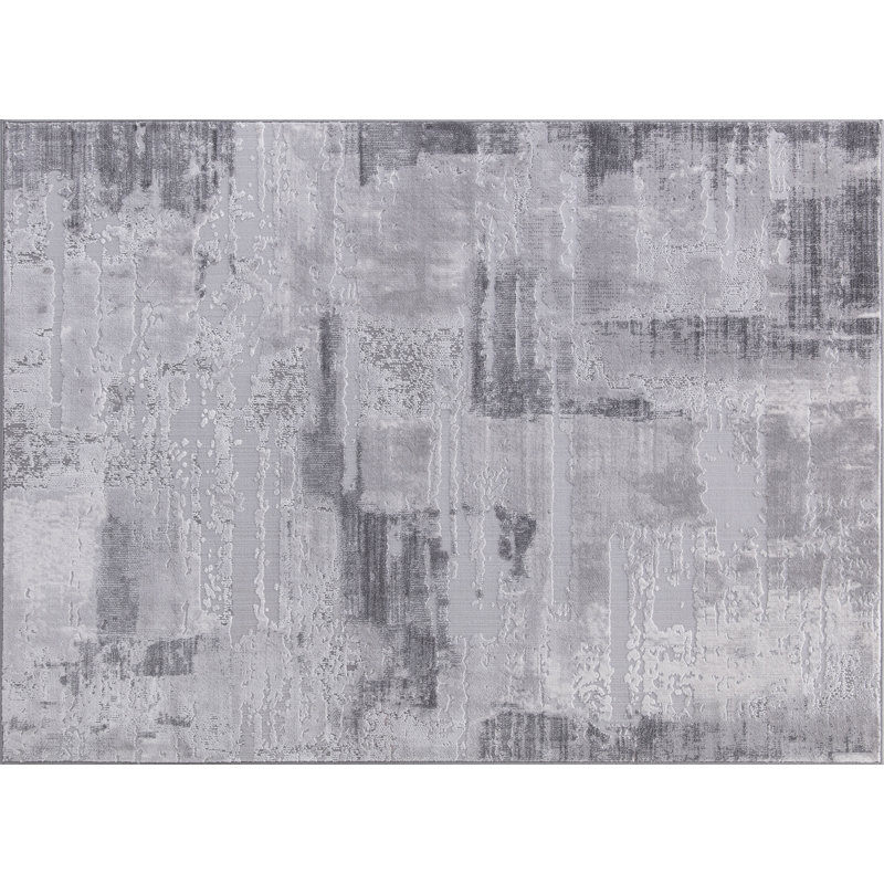 Tapis gris clair, Rectangle 5 pi 2 po x 7 pi 2 po