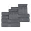 Atlas Cotton Plush Soft Highly-Absorbent Heavyweight Luxury 12 Piece Assorted Towel Set-501021211