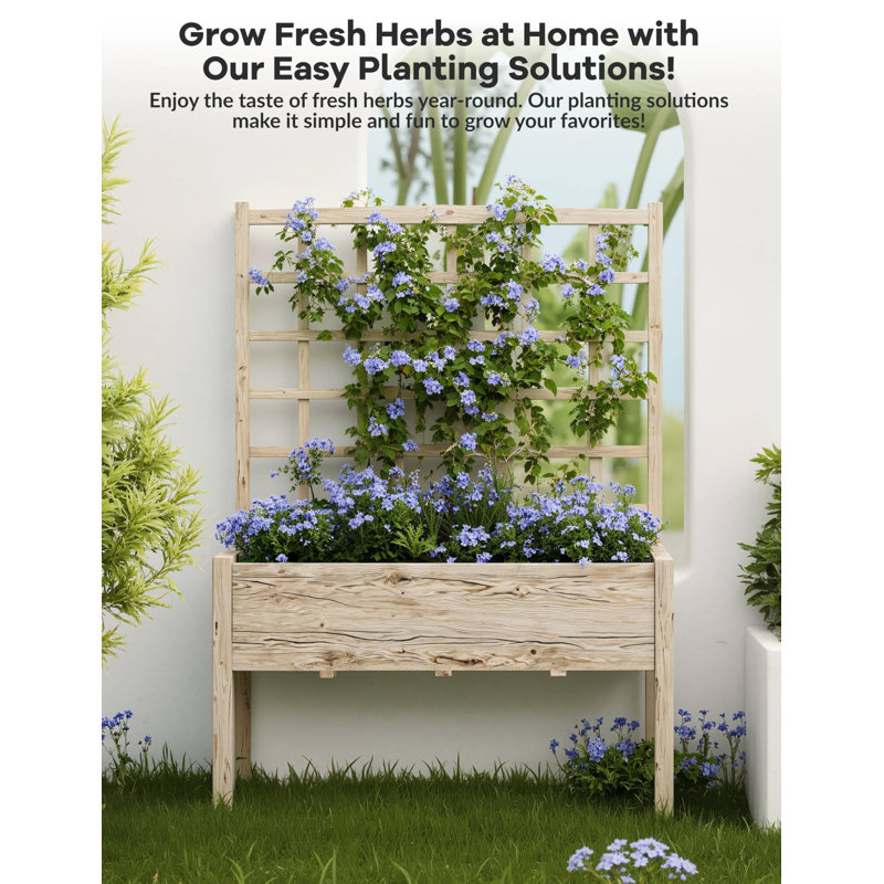 Wood Raised Garden Bed