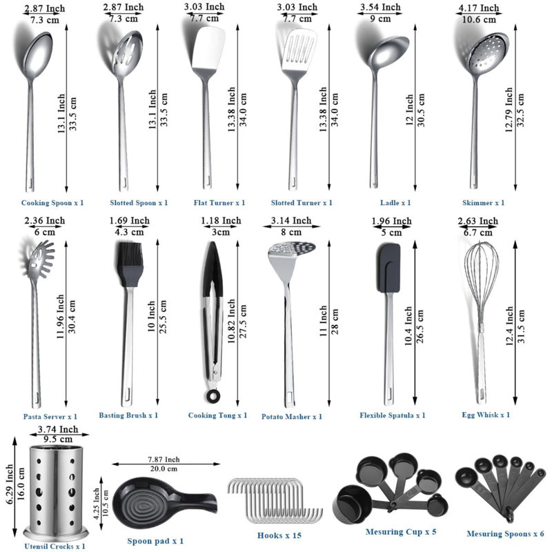 Skyicei L 40 Utensil Set
