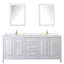 Ensemble de meuble-lavabo double 80 po avec dessus en quartz et miroir Daria-100481665-100481666-100502013