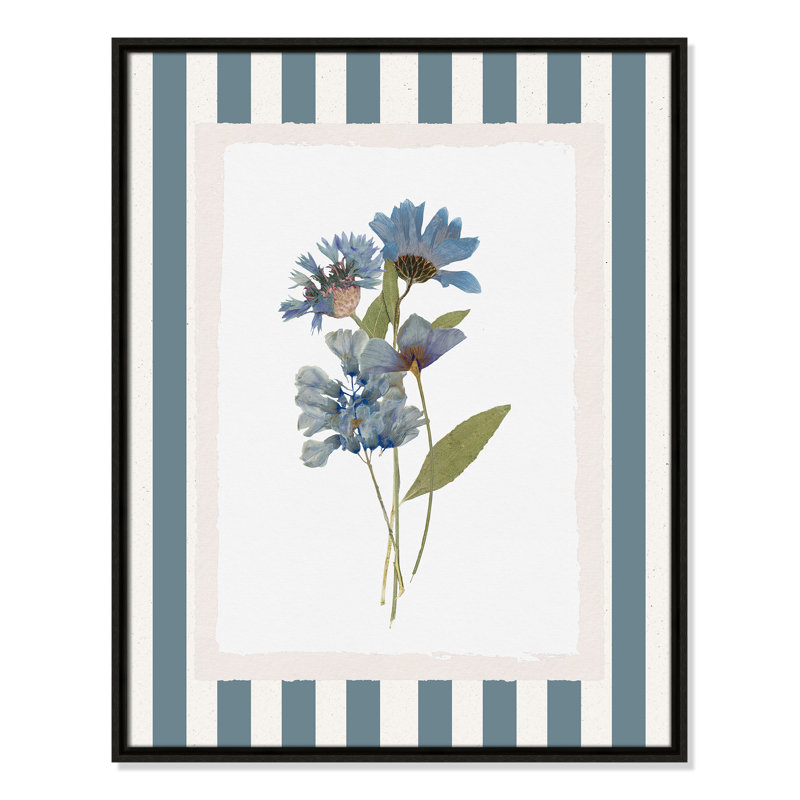 «Summer Memory III» par Val Rhodes, L 23,5 po x H 29,5 po, Toile avec cadre, Flottant espresso