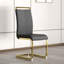 Chaise de salle à manger, chaise d'appoint rembourrée en similicuir à haut dossier, ensemble de 4