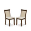 L'ensemble de table de cuisine 11 pièces comprend une table de salle à manger rectangulaire avec rallonge amovible et 10 chaises rembourrées en tissu de lin beige clair, noyer antique-1853231476-1853231434