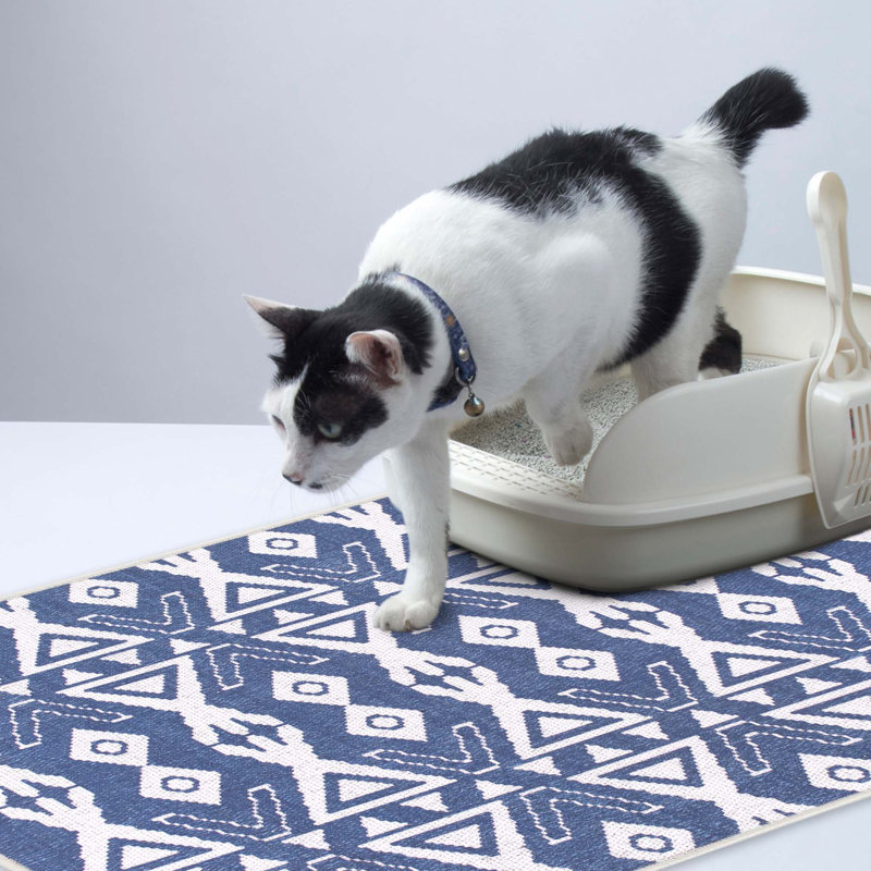 Tapis de litière, Bleu marine
