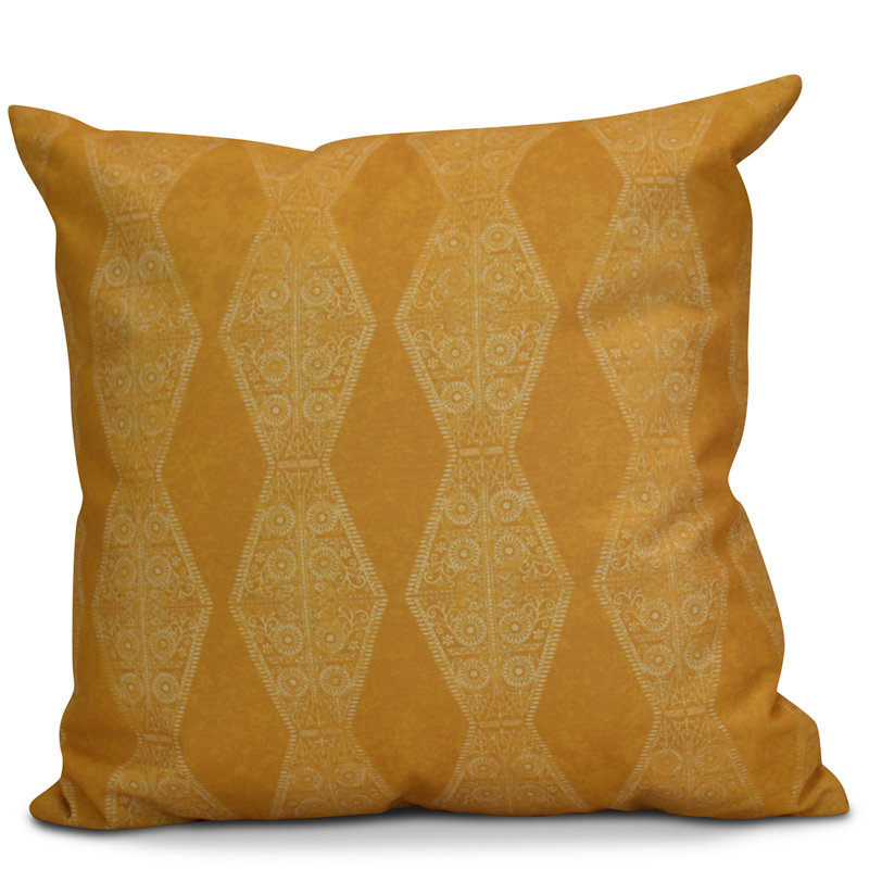 Housse de coussin d'extérieur carré HH Revival, H 18 po x l 18 po, Or