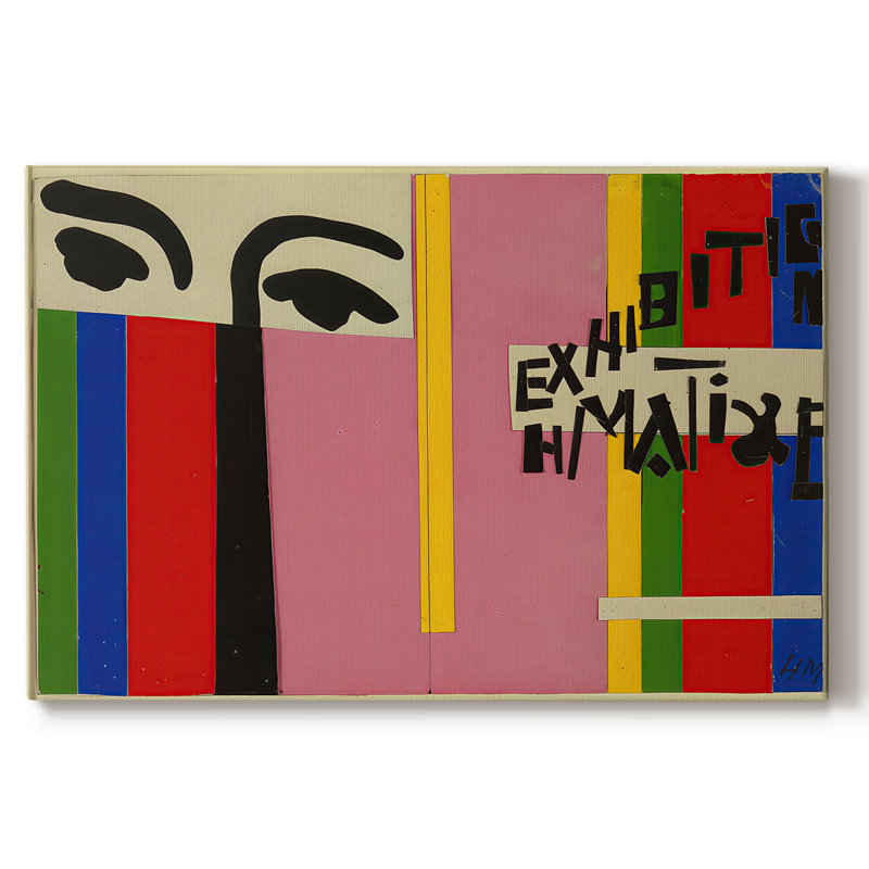 Maquette pour affiche d'exposition (exposition H. Matisse) -Henri Matisse-Toile tendue avec châssis-c. 1953, 24 x 36