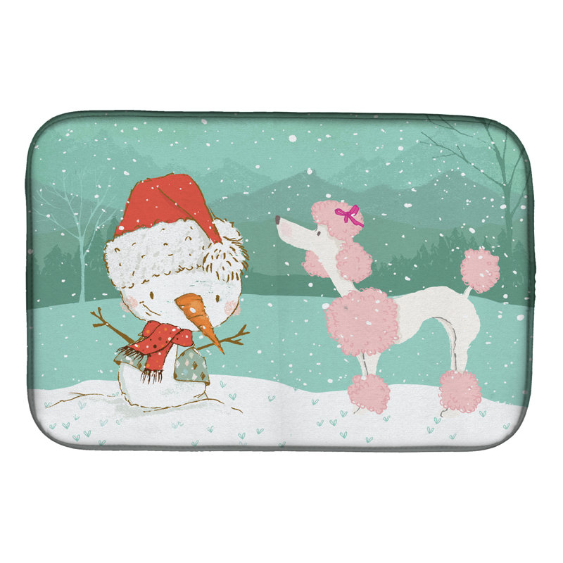 Snowman Christmas, Pink Poodle