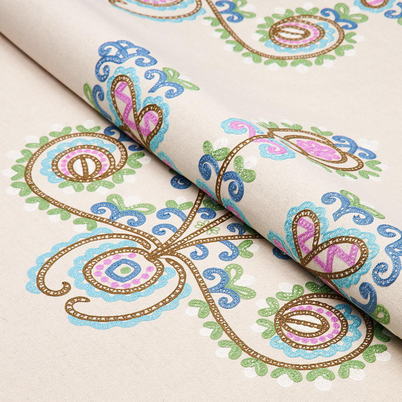 Estrella Embroidery Fabric, Jewel