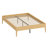 Contemporary Platform Bed Frame with Integrated Slat Support and Metal Reinforcement, Quick and Tool-Free Assembly-1605588321
