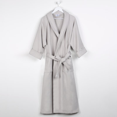 McPhail Waffle Weave Honeycomb Cotton Soft Plush Lightweight Unisex Adult Bath Robe