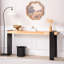 Console 60 po en bois d'ingénierie industriel pour entrée - standard