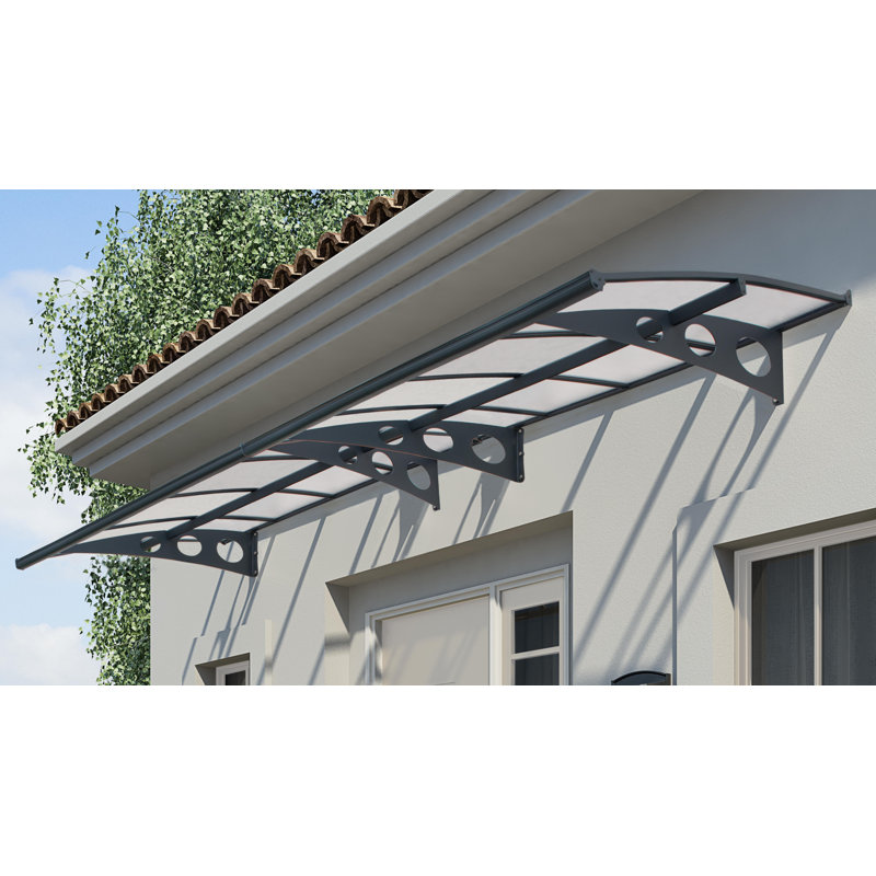 Canopia By Palram 447cm W x 139cm D Glass Clear Cover Retractable Door / Window Awning
