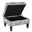 Repose-pieds avec rangement relevable