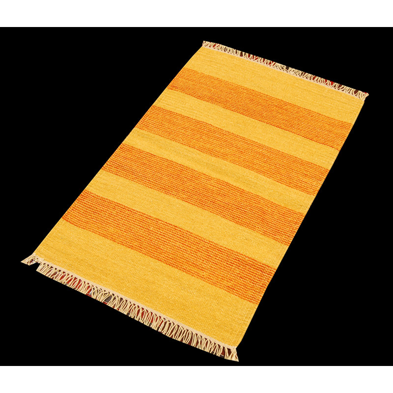 Jonason Rectangle 60 cm x 90 cm Striped Hand Loomed Kilim Area Rug