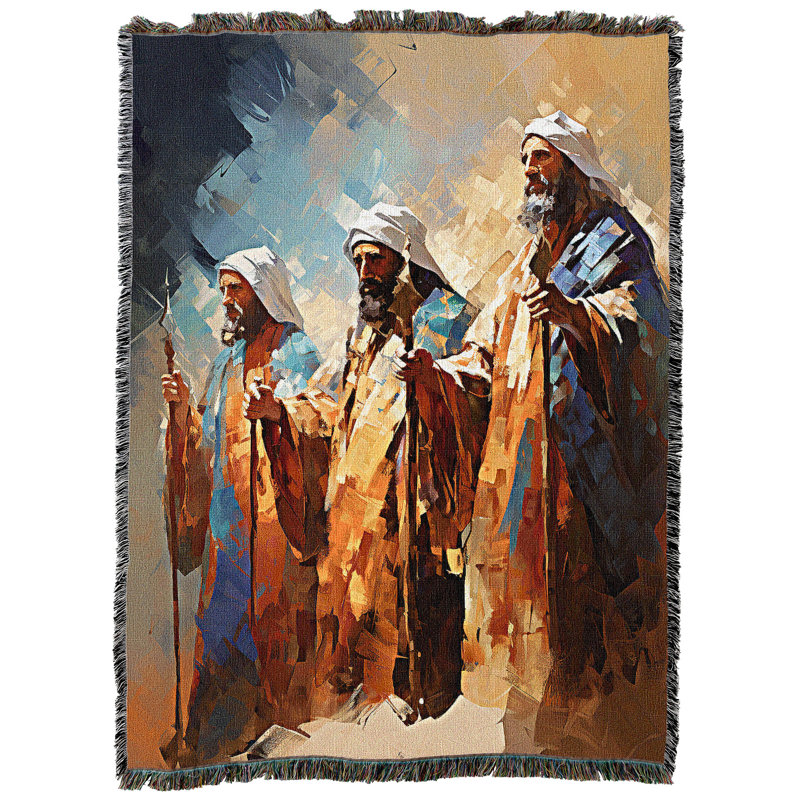Jeté en coton Pure Country Weavers, Trois hommes sages