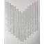 Metro Cubes 1 in. x 12 in. Textured Glass Straight Edge Trim Decorative Kitchen & Bathroom Wall Tile-36935945