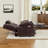 Dual Motor Power Recliner Lift Chair with Adjustable Headrest, Infinite Position, Faux Leather-1690898985