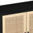 Functional Particle Board Cabinet With Accents - Black Front For Bedroom And Living Room Finish-428241762