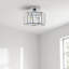 Plafonnier semi-encastré cylindrique en cristal à 1 lumière à intensité variable-1029440579-845498494