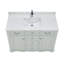 48" Solid Wood Single Bathroom Vanity with 1" Engineered Marble Top-1561752538