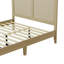 Lit plateforme en bois massif avec rotin-1335597854