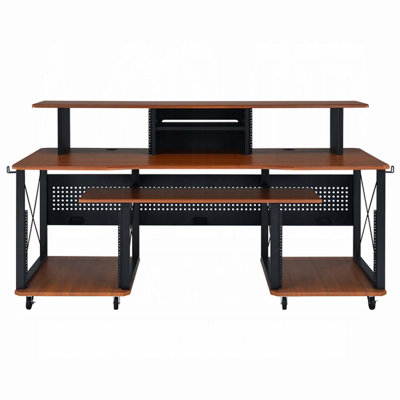 Megara Music Desk, Cherry & Black Finish