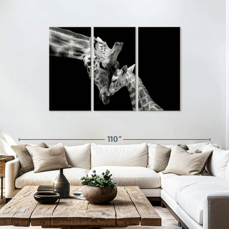 Brampt Doting Mother Giraffe, 48" H x 74" W