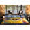 Yellow Tones Running Dog Pattern Modern Decorative Washable Rug
