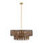 Silencio 7-Light Pendant in Riviera Brass by Breegan Jane