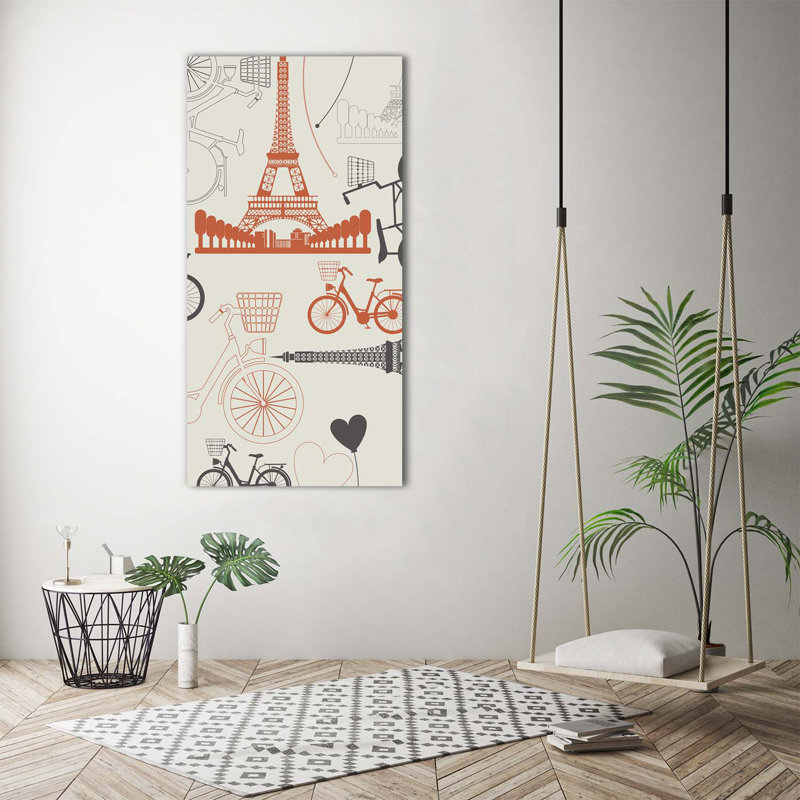 France Symbols - Wrapped Canvas Print