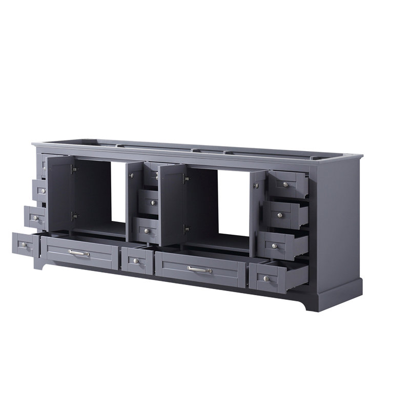 84 po X P 22 po Meuble-lavabo double D 4, Gris foncé